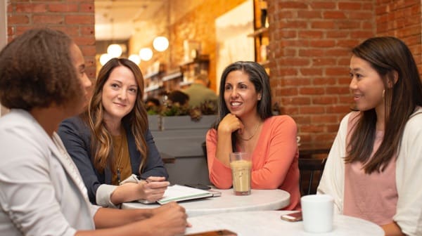 women in a meeting