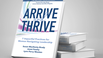 stacked copies of arrive and thrive