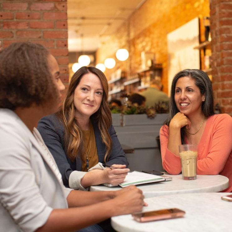 women in a meeting