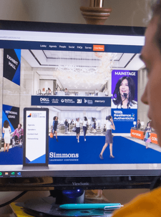 Woman Attending Virtual Conference