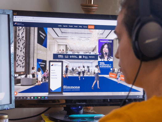 Woman Attending Virtual Conference