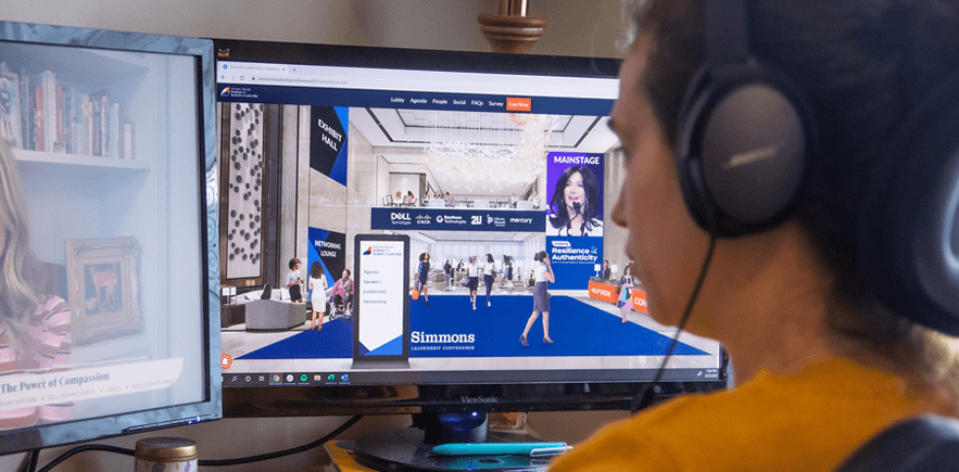 Woman Attending Virtual Conference