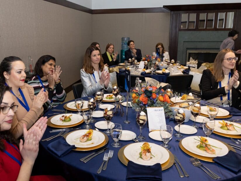 group of women at luncheon